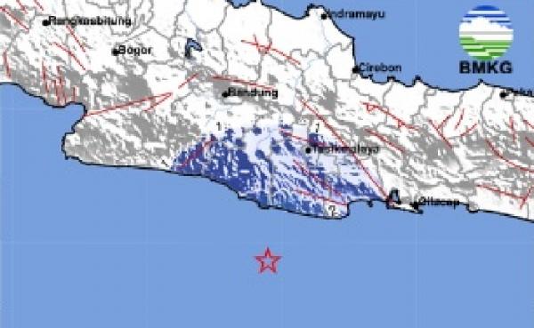 Gempa Bumi Terkini M4,5 Guncang Pangandaran