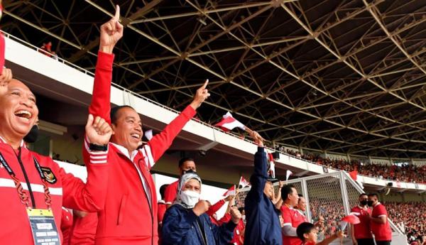 Indonesia Imbang Lawan Thailand, Jokowi Sebut Pemain Timnas Telah Berjuang