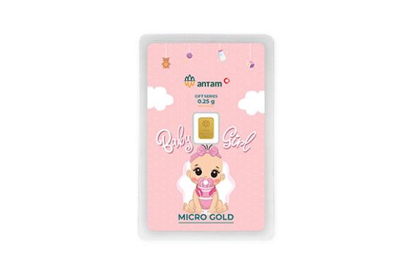 Logam Mulia Antam x Hartadinata Baby Girl Dot 0.25 Gr.
