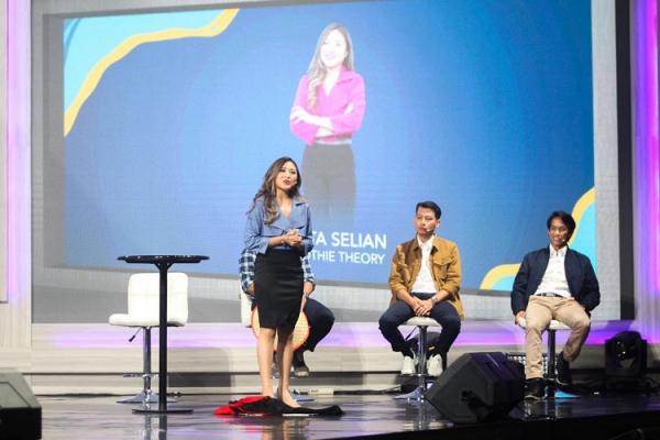 Benita WMM WMM sangat memberikan pengalaman baru bagi perkembangan bisnis Smoothie Theory (Foto: MPI/Aldhi Chandra Setiawan)