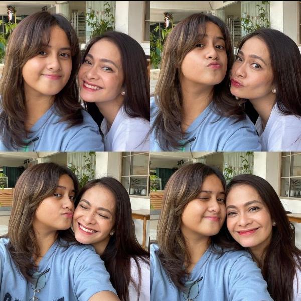 Potret artis cantik ibu dan anak yang punya wajah mirip. (Foto: instagram)
