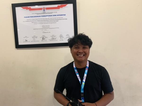 Ketua Panitia LOC Jakarta, Beni Irawan Ketua Panitia LOC Jakarta, Beni Irawan melaporkan 2000 tiket Liga Futsal Profesional 2023 terjual di hari pembukaan, Sabtu (7/1/2023). (Foto: MPI/Quadiliba Al-Farabi)