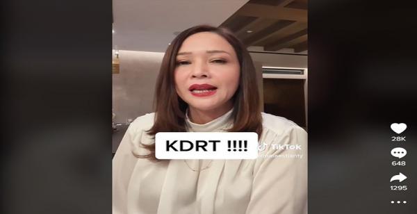 Maia Estianty mengunggah pesan untuk para artis yang menjadi korban KDRT. (foto:TikTok)
