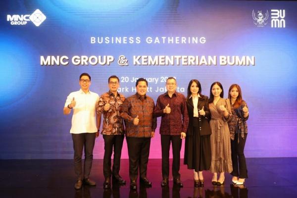 Forum Business Gathering Kementerian BUMN dan MNC Group di Park Hyatt Jakarta, Jakarta Pusat, Jumat (20/1/2023). (Foto: MNC Media)