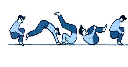 Ilustrasi senam (gambar : buku  “Pendidikan Jasmani, Olahraga, dan Kesehatan untuk SMA)