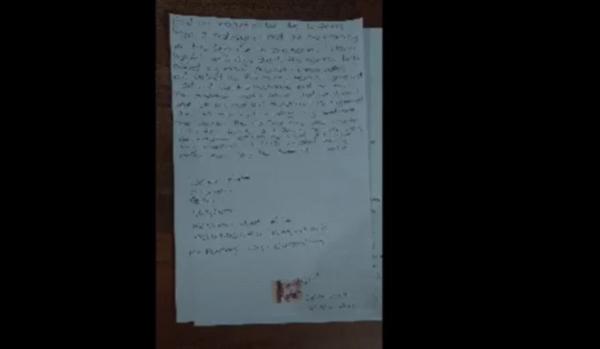 Surat permintaan maaf Brian Hunt. (Foto: Indira Arri)