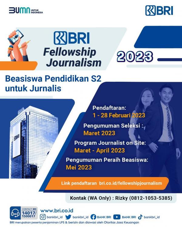 BRI Fellowship Journalism 2023 (Sumber: BRI)