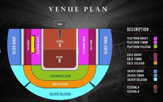 Denah konser Dewa 19 JIS (Dok. IG Promotor)