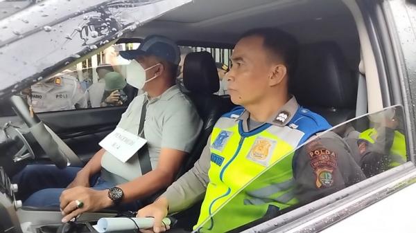 Penampakan AKBP Eko Hadiri Rekonstruksi Kecelakaan Maut Tewaskan Hasya