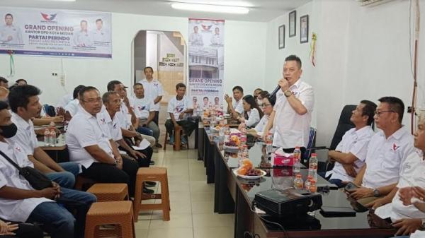 Konsolidasi dengan Pengurus DPD Medan, Ini 2 Arahan Ketua DPW Partai Perindo Sumut
