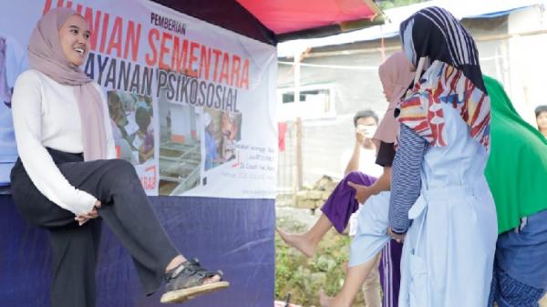 GMP Dirikan Hunian Sementara dan Beri Terapi Psikososial untuk Korban Gempa Cianjur