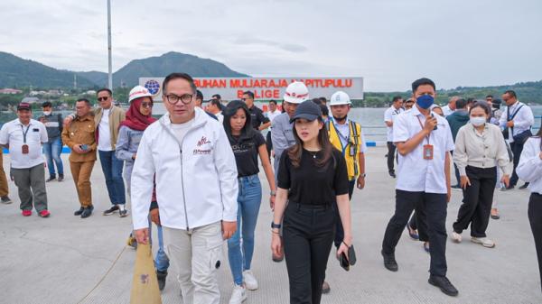 Kunjungi Sumut, Wamenparekraf Angela Tanoesoedibjo Tinjau Kesiapan Formula 1 Power Boat di Danau Toba