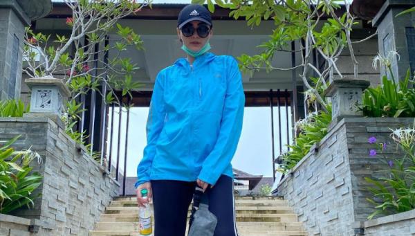 Christy Jusung gemar berolahraga Christy Jusung gemar berolahraga (Foto: IG)