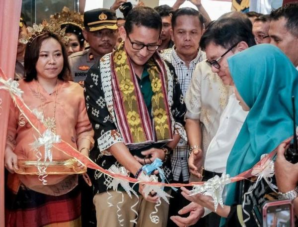 Menparekraf Sandiaga Uno menghadiri kelana Nusantara di Kota Makassar. (Foto: MPI)