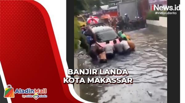 Hujan Deras, Makassar Di Kepung Banjir Setinggi 3 Meter