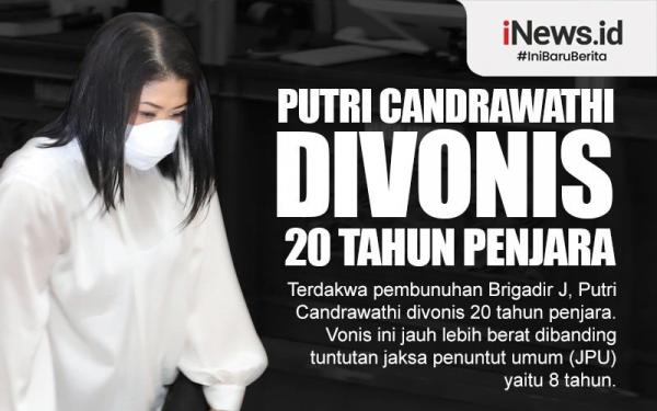 Infografis Putri Candrawathi Divonis 20 Tahun Penjara