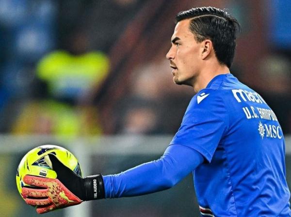 Kiper Sampdoria berdarah Indonesia, Emil Audero Mulyadi berhasil mencatatkan cleansheet saat melawan Inter Milan pada laga Liga Italia 2022/2023 di Stadion Luigi Ferraris, Selasa (14/2/2023). (Foto: Instagram/@sampdoria)