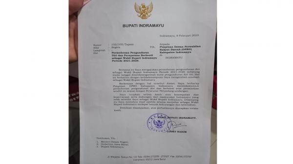 SURAT LUCKY HAKIM. (FOTO: ANDRIAN SUPENDI)