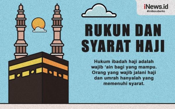 Infografis 5 Syarat Wajib Haji Bersama Rukunnya