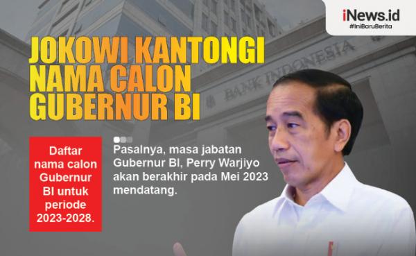 Infografis Jokowi Kantongi Nama Calon Gubernur BI