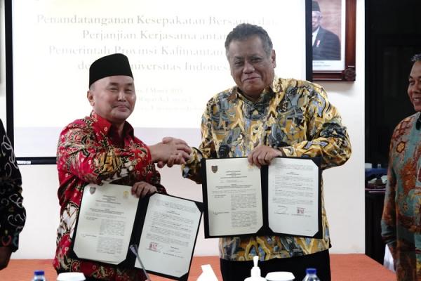 Pemprov Kalteng kerja sama UI (Foto: dok Pemprov Kalteng)
