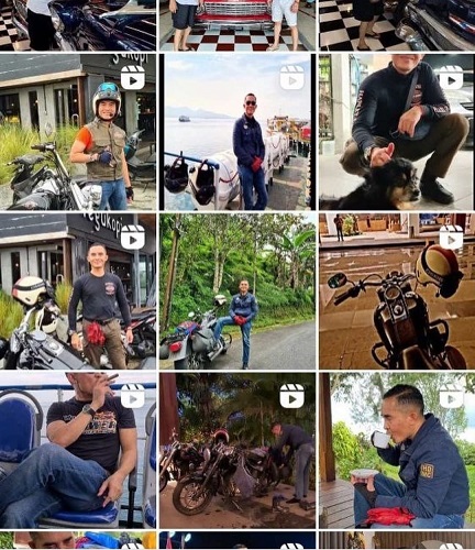 Postingan foto moge dan sejumlah kendaraan di Instagram Eko Darmanto. (Foto: IG @eko_darmanto_bc1)