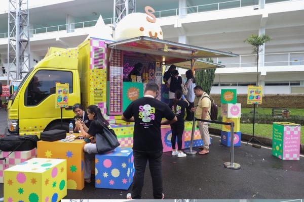 Sasa Ice Cream Truck di Sound of Love The Festival. (Foto: MPI/Faisal Rahman)
