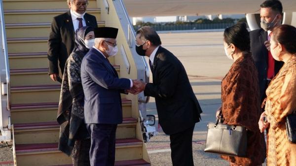 Wapres Ma'ruf Amin Tiba di Jepang, Bakal Resmikan Masjid hingga Hadiri Simposium