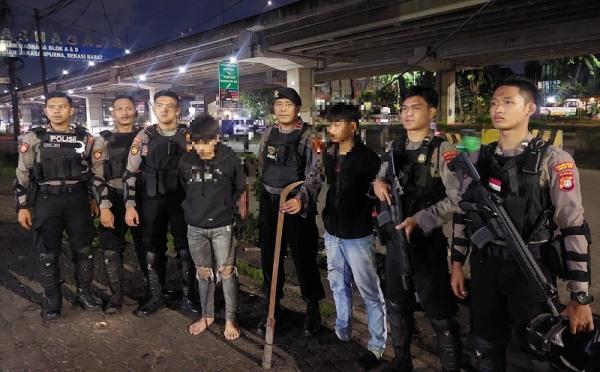 Tawuran Pecah di Kalimalang Bekasi, Polisi Ciduk 2 Remaja