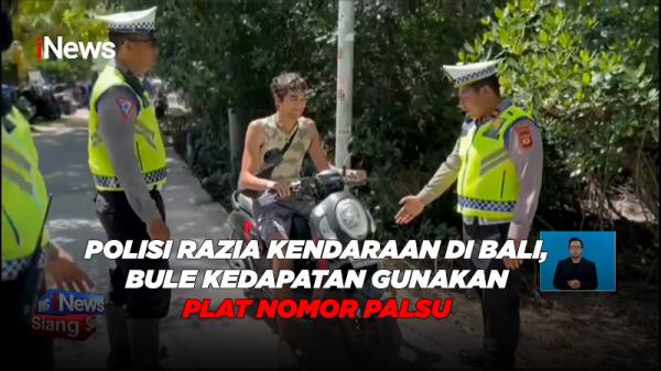 Polisi Razia Kendaraan di Bali, Bule kedapatan Gunakan Plat Nomor Palsu 
