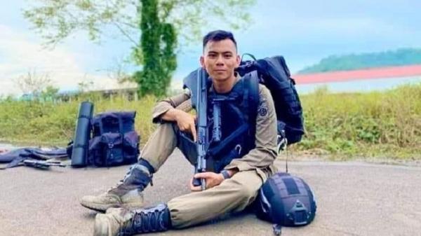 Bripda Garry Momomuat yang ditemukan tewas di mes proyek RSUD Tondano di Tonsaru, Kabupaten Minahasa. (Foto: ist)