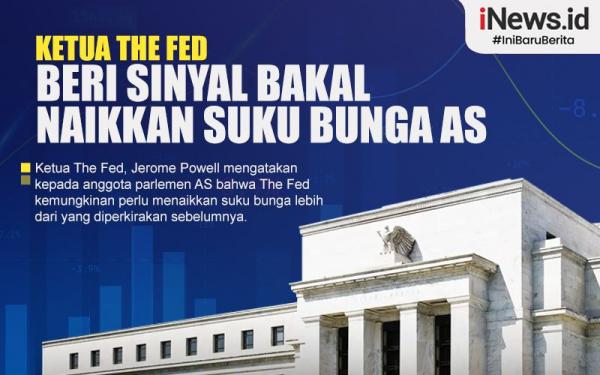 Infografis Ketua The Fed Beri Sinyal Bakal Naikkan Suku Bunga AS