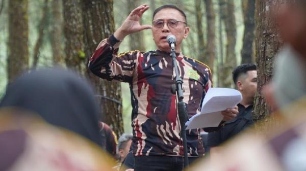IWAN BULE WAWAN KEBANGSAAN Staf Ahli Wakil Presiden Mochamad Iriawan atau Iwan Bule saat memaparkan materi wawasan kebangsaan di Diklat Yudha ke-12 AMS. (FOTO: istimewa)