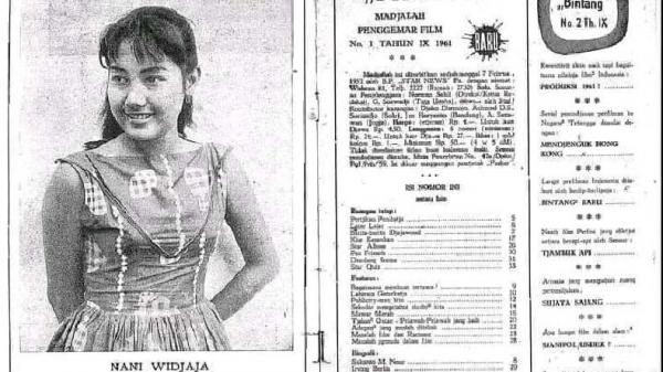Nani Wijaya jadi model (Foto: Perpustakaan Nasional RI)