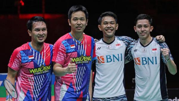 Head to head Mohammad Ahsan/Hendra Setiawan vs Fajar Alfian/Muhammad Rian Ardianto menarik diulas. (Foto: PBSI)