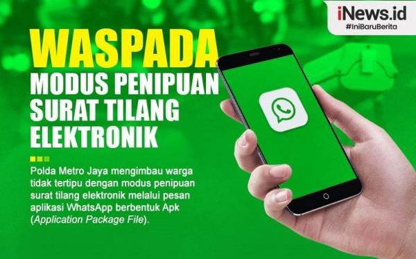 Infografis Waspada Modus Penipuan Surat Tilang Elektronik