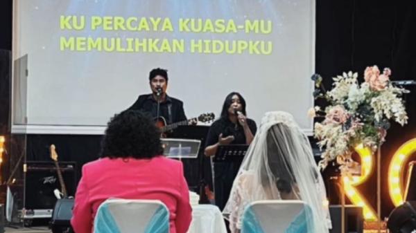 Marshel Widianto, prosesi pernikahan berlangsung khidmat (Foto: IG ceseniy)
