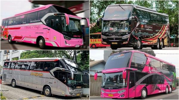 5 PO Bus asal Jepara, Ada yang Berwarna Pink Kini Dikelola Rian Mahendra