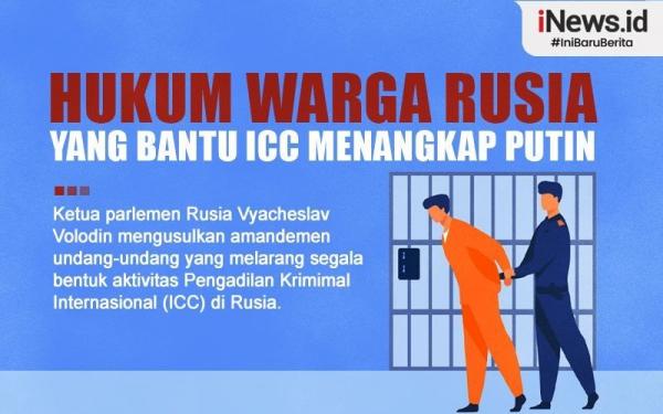 Infografis Rusia Bakal Hukum Warganya Yang Bantu ICC Tangkap Putin