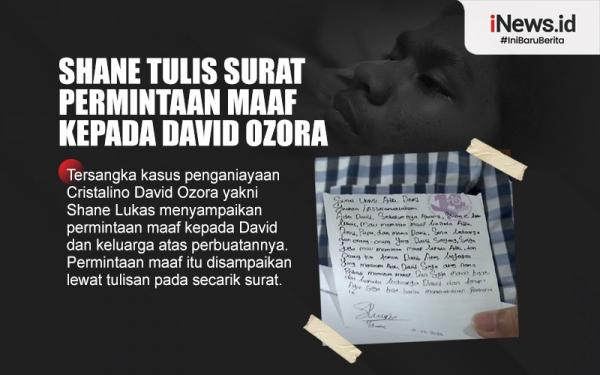 Infografis Shane Tulis Surat Permintaan Maaf Kepada David Ozora