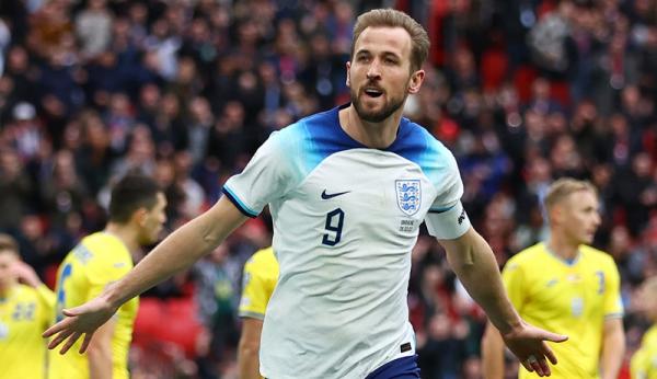 Harry Kane Inggris Vs Ukraina Inggris menang 2-0 atas Ukraina pada matchday kedua Grup C Kualifikasi Euro 2024 di Wembley, Minggu (26/3/2023) malam WIB. (Foto: REUTERS/Carl Recine)