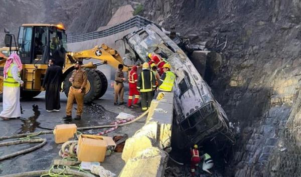 Detik-Detik Bus Jemaah Umrah Terbalik dan Terbakar di Saudi, 20 Orang Meninggal