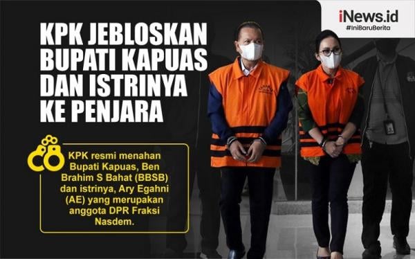 Infografis KPK Jebloskan Bupati Kapuas Dan Istrinya Ke Penjara