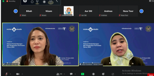 Webinar Kemenparekraf bersama Mister Aladin. (Foto: dok Kemenparekraf)