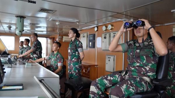 TNI AD3 Kowad dalam penugasan pelayaran Kapal ADRI XLVIII. (Foto: Dok. TNI AD).