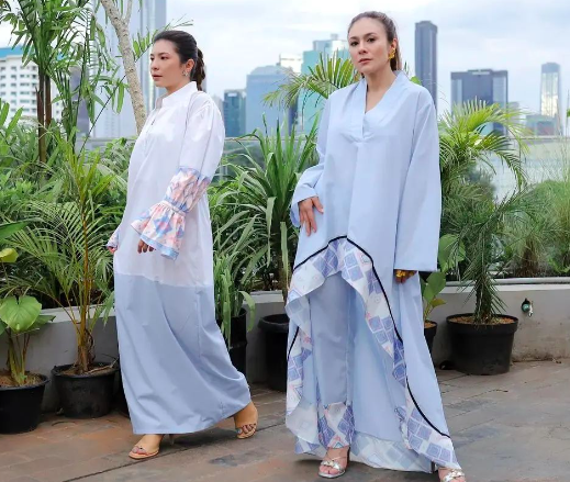 Outfit Lebaran yang cantik ala Wulan Guritno. (Foto: Instagram)