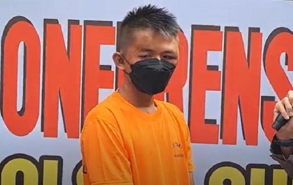 Muhammad Ramadhan Hasibuan, pelaku penikaman mahasiswi di Medan. (Foto: Ahmad Ridwan Nasution)