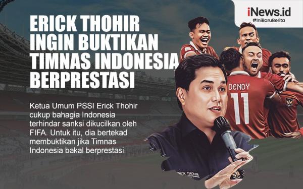 Infografis Erick Thohir Ingin Buktikan Timnas Indonesia Berprestasi