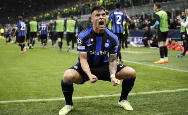 Inter Milan menang atas Benfica pada leg kedua perempat final Liga Champions di Giuseppe Meazza, Kamis (20/4/2023) dini hari WIB. (Foto: REUTERS)