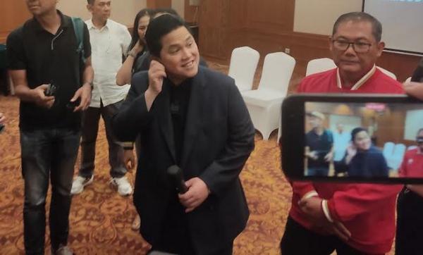 Erick Thohir terharu mendengar tekad Timnas Indonesia U-22 yang berambisi meraih emas di SEA Games 2023. (Foto: MPI/Cikal Bintang)